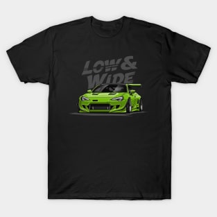 GT86 Low and Wide (Lime Green) T-Shirt